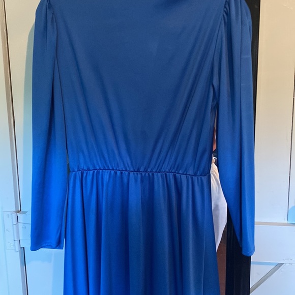 Electric Blue Vintage Dress - Picture 4 of 5
